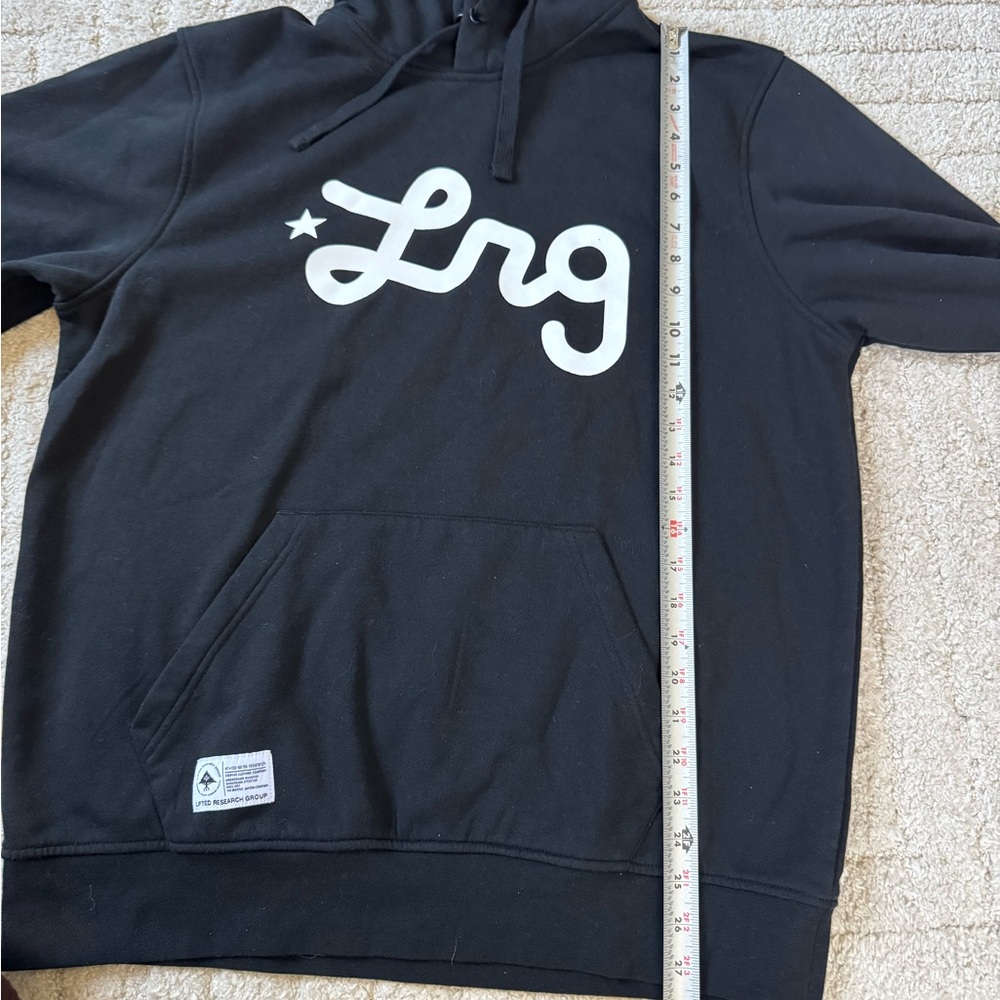 LRG Black Crewneck Hoodie with White Logo - Picture 8 of 8